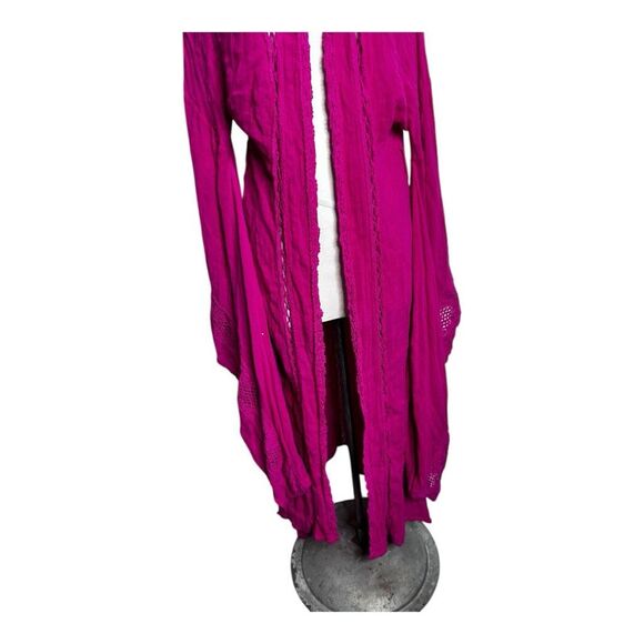 Jen’s Pirate Booty Revolve Magenta Duster Robe Size XS Beachy Coastal Boho - Picture 4 of 12
